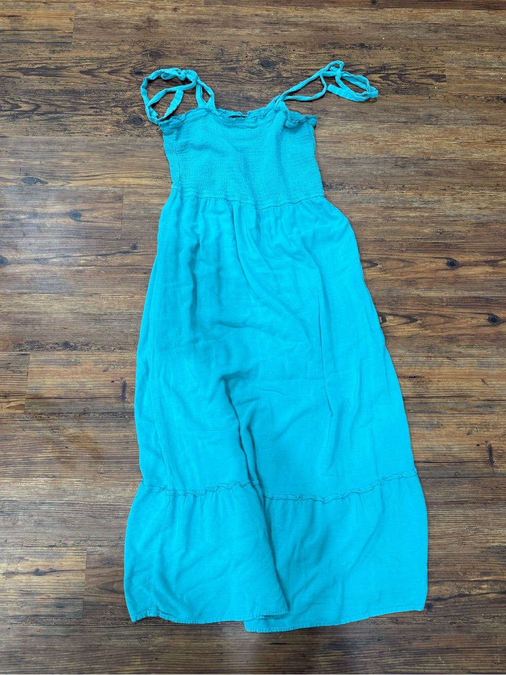 Summer Boho Spaghetti Strap Square Neck Maxi Dress